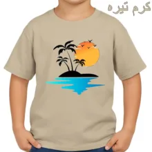 تی‌شرت آستین کوتاه بچگانه مدل هاوایی کد p2