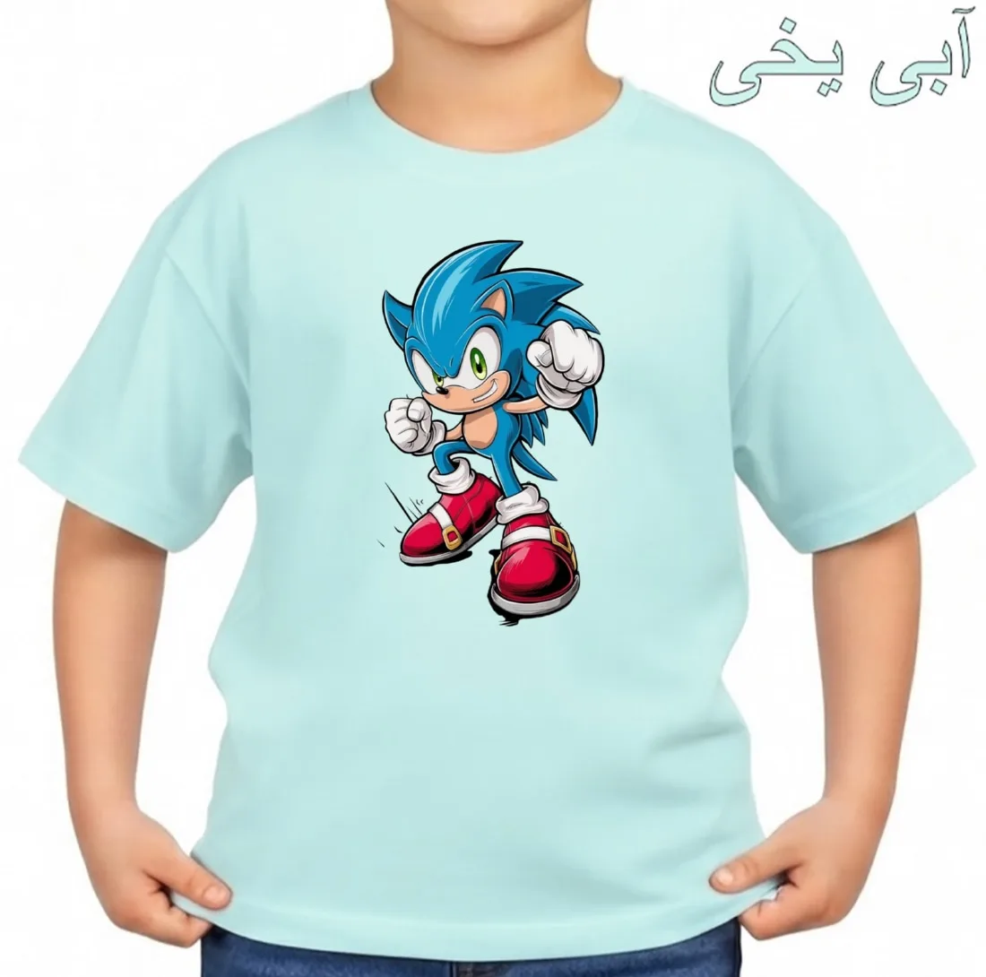 تی‌شرت آستین کوتاه بچگانه مدل سونیک کد p3