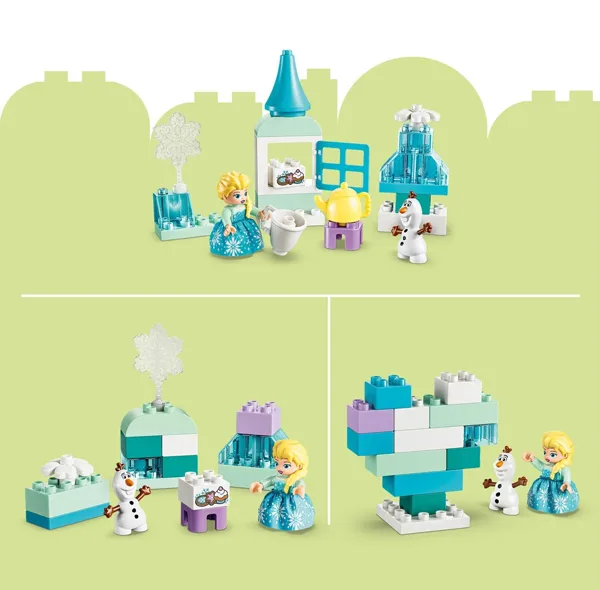 لگو 37 قطعه سری دوپلو مدل Disney Elsa and Olaf Frozen Box کد 10462
