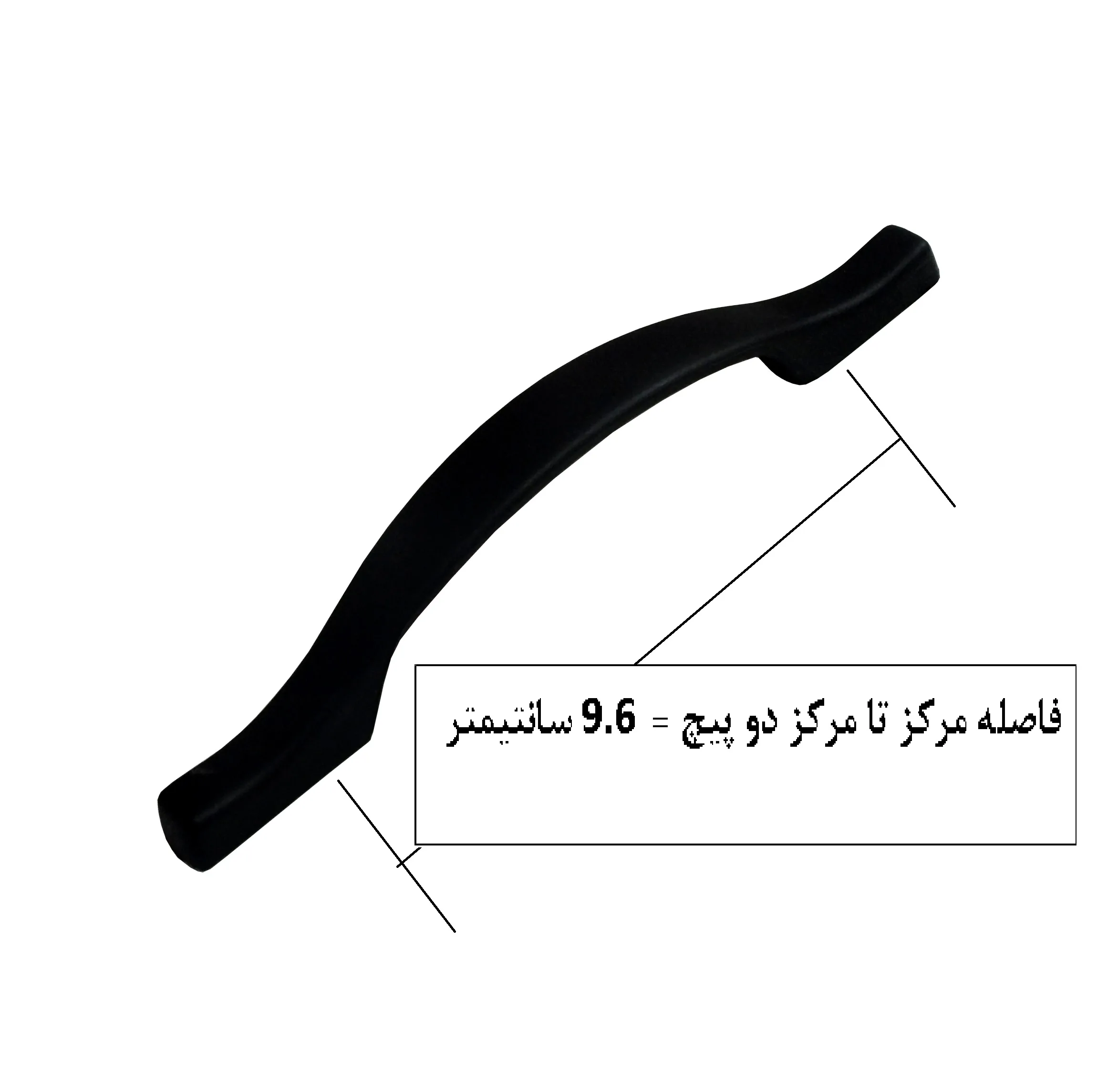 دستگیره کمدی کابینتی مدل DOM96 بسته 20 عددی