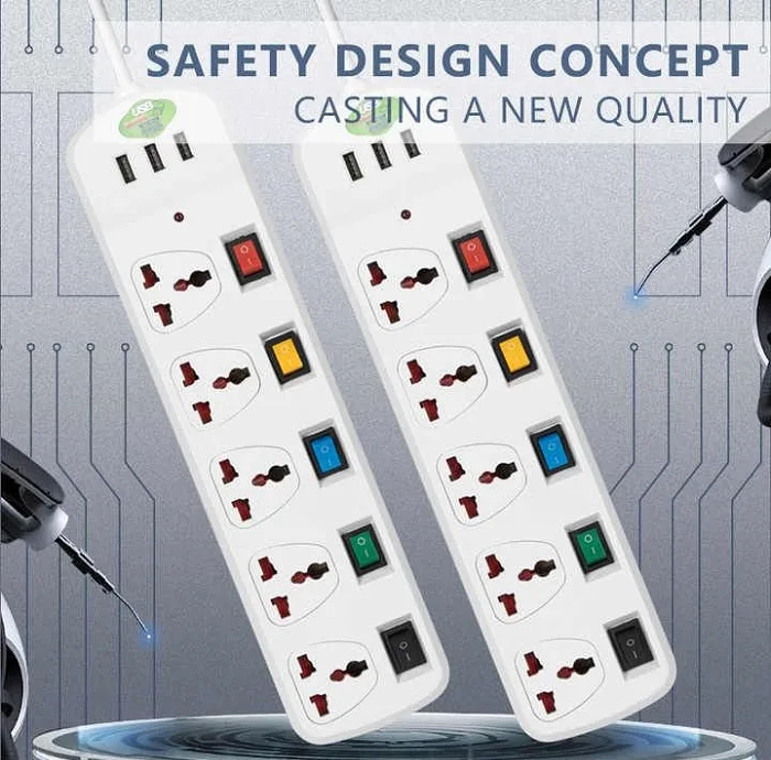 چندراهی برق مدل BEST-3USB