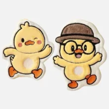 حوله آشپزخانه پنبه ای  طرح Chick party بسته ۲ عددی
