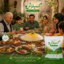 برنج تک الک ممتاز گیلان گیلاش - 1000 گرم