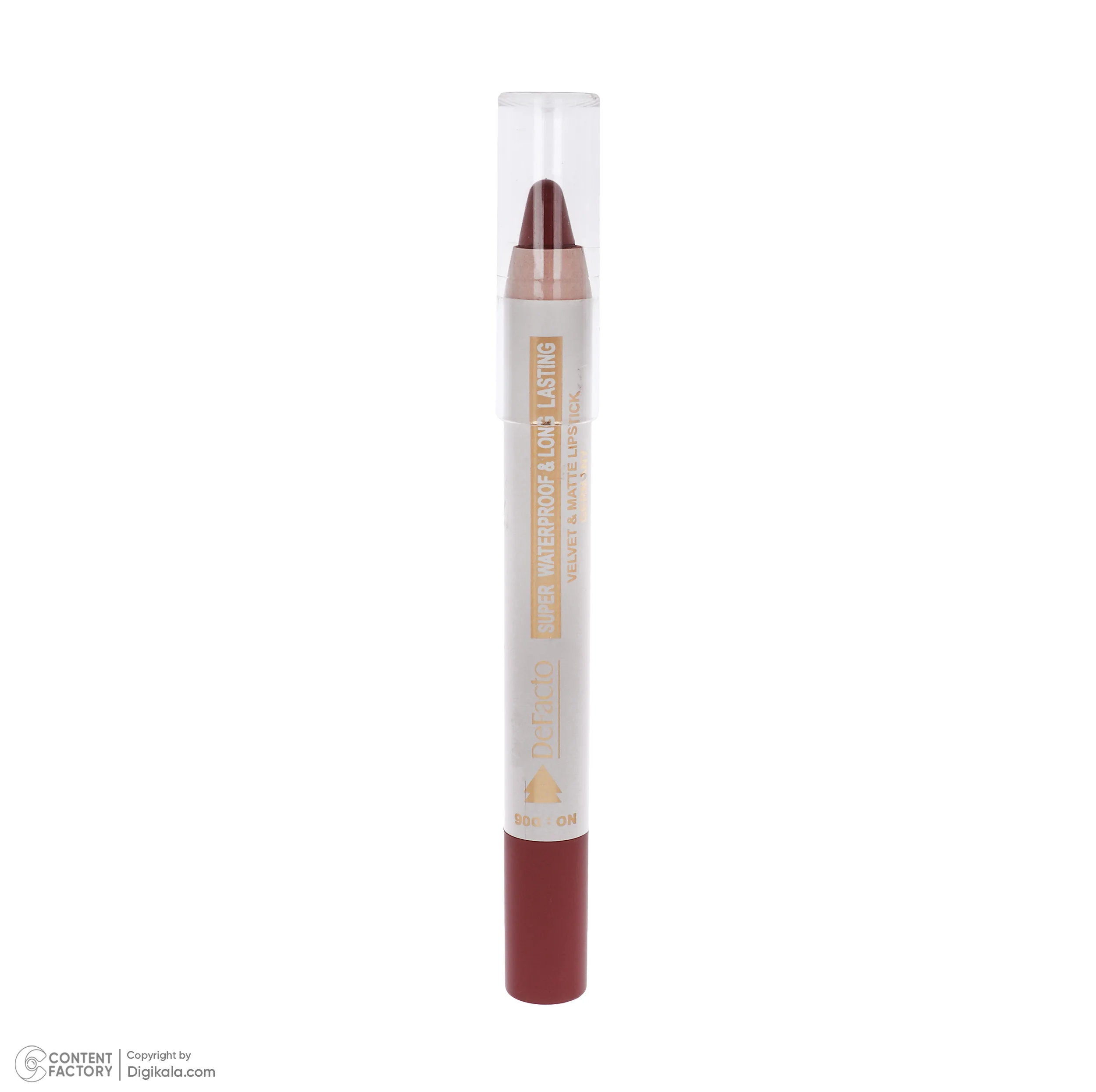 رژ لب مدادی مات دیفکتو مدل Waterproof شماره 6