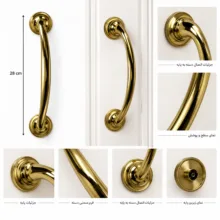 دستگیره حیاطی لیبون مدل LIBON- LUNA- SS/ GOLD کد A01950