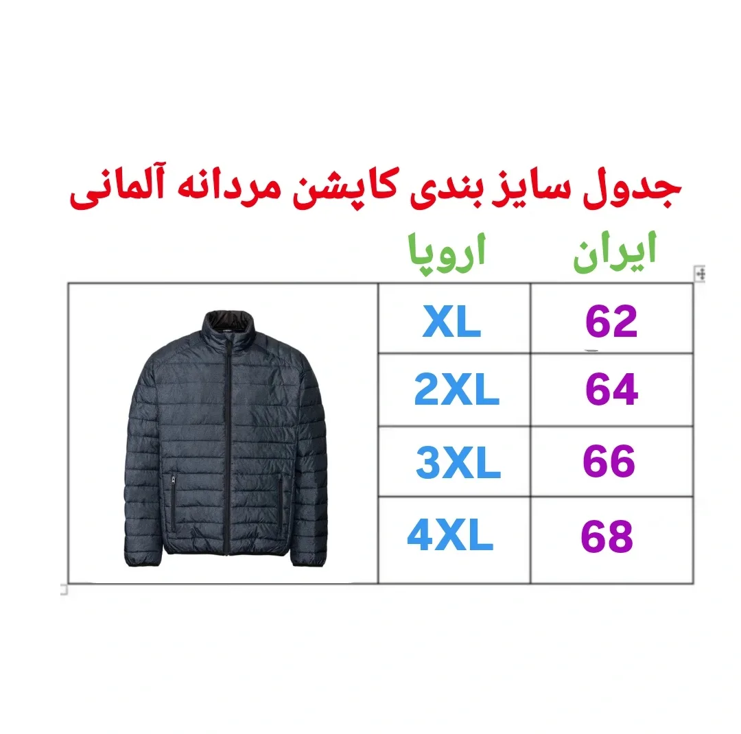 کاپشن مردانه مدل LL80000