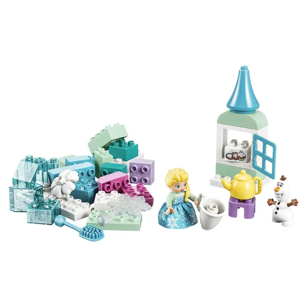 لگو 37 قطعه سری دوپلو مدل Disney Elsa and Olaf Frozen Box کد 10462