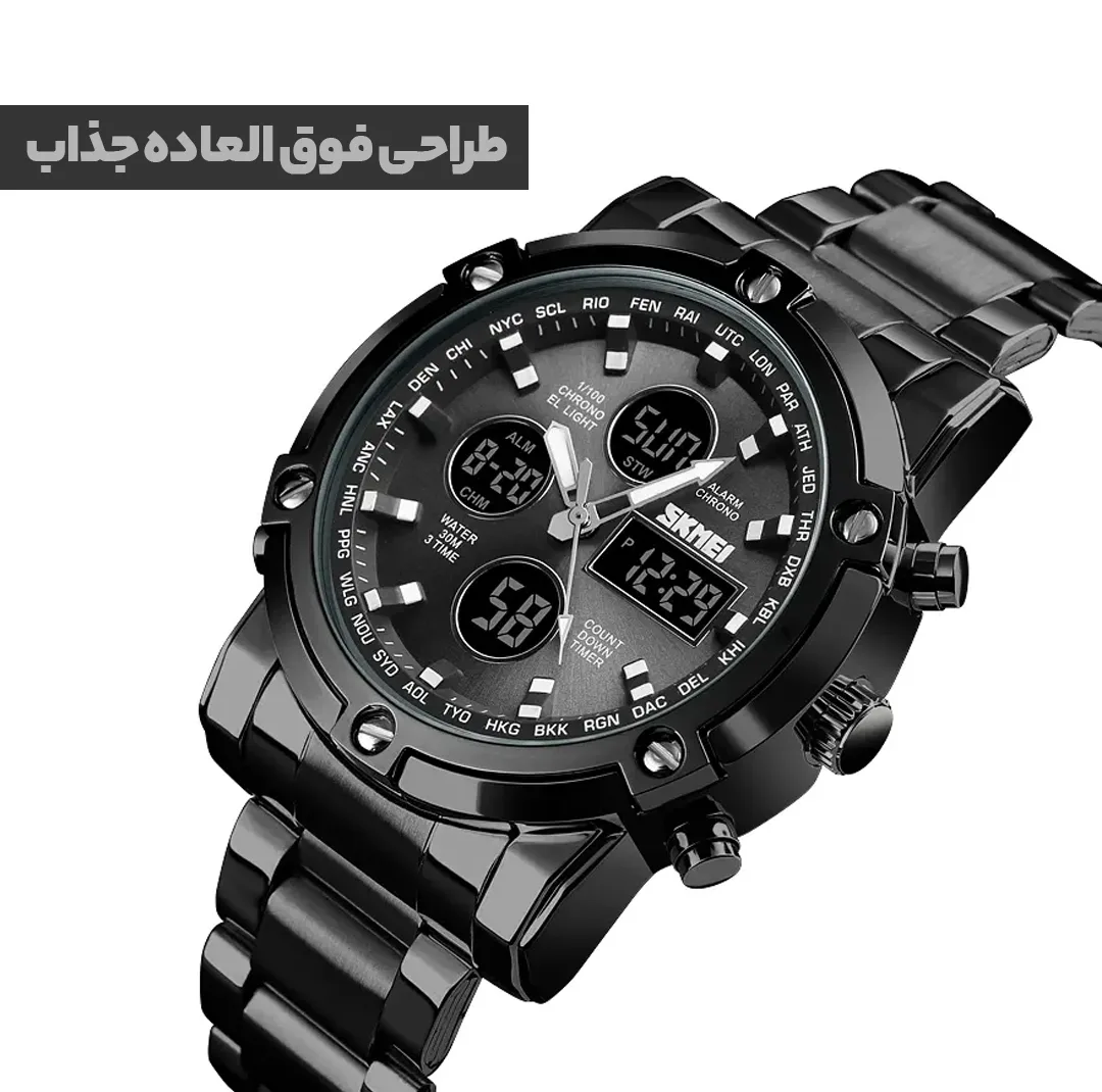 ساعت مچی دیجیتال اسکمی مدل S-1389 blc