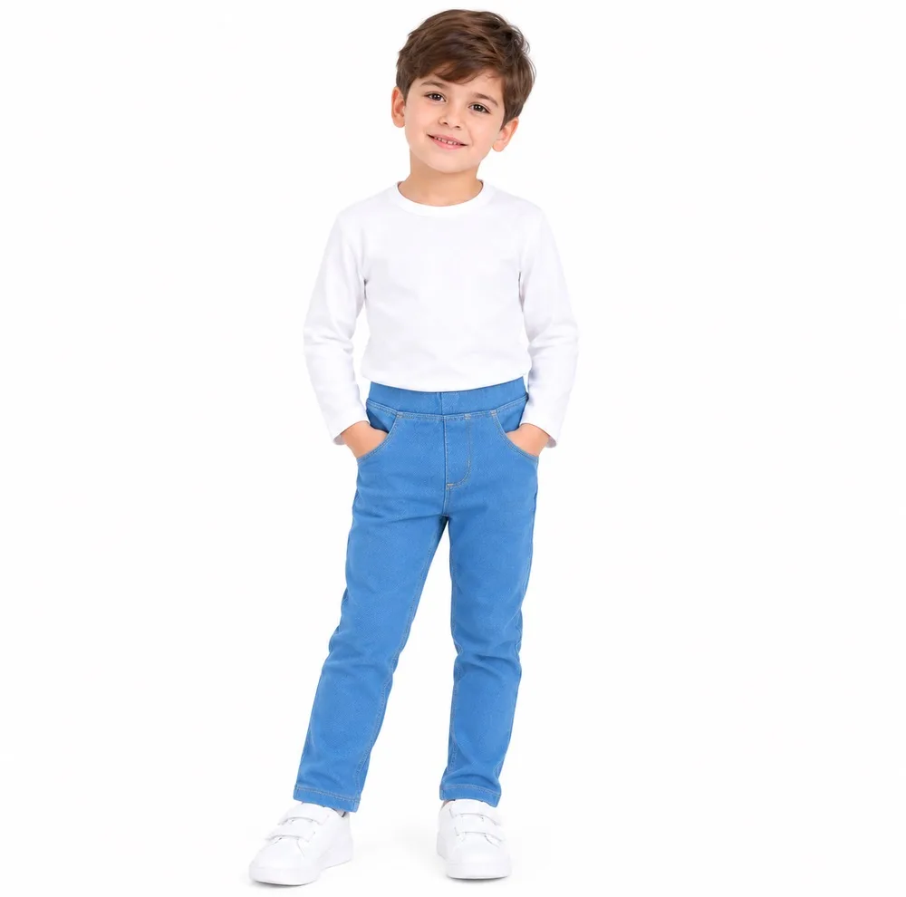 شلوار اسکینی بچگانه دخترانه و پسرانه الیاف نخی لوپیلو مدل توکورکی