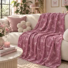 پتو مسافرتی 1 نفره مدل شب نما طرح تینکربل سایز 160×200 سانتی متر