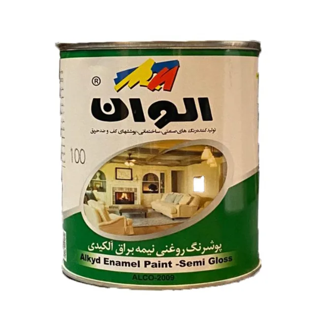 رنگ روغنی آلکیدی کرم استخوانی الوان کد 111 حجم 1000 میلی‌لیتر