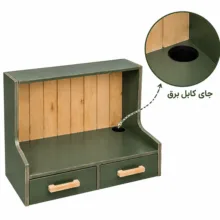 شلف رو میزی مدل کافی بار دو کشو