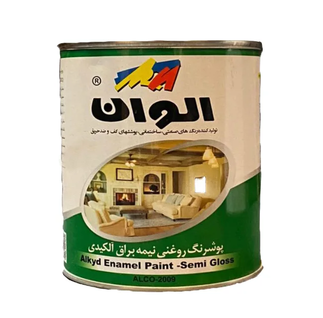 رنگ روغنی آلکیدی آبی روشن الوان کد161 حجم 1000 میلیلیتر
