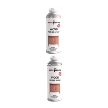 اسپری رنگ پرایمر چوب دوپلی کالر مدل Wood حجم 400 میلی لیتر مجموعه 2 عددی
