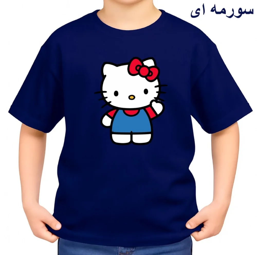تیشرت آستین کوتاه بچگانه مدل کیتی کد v2