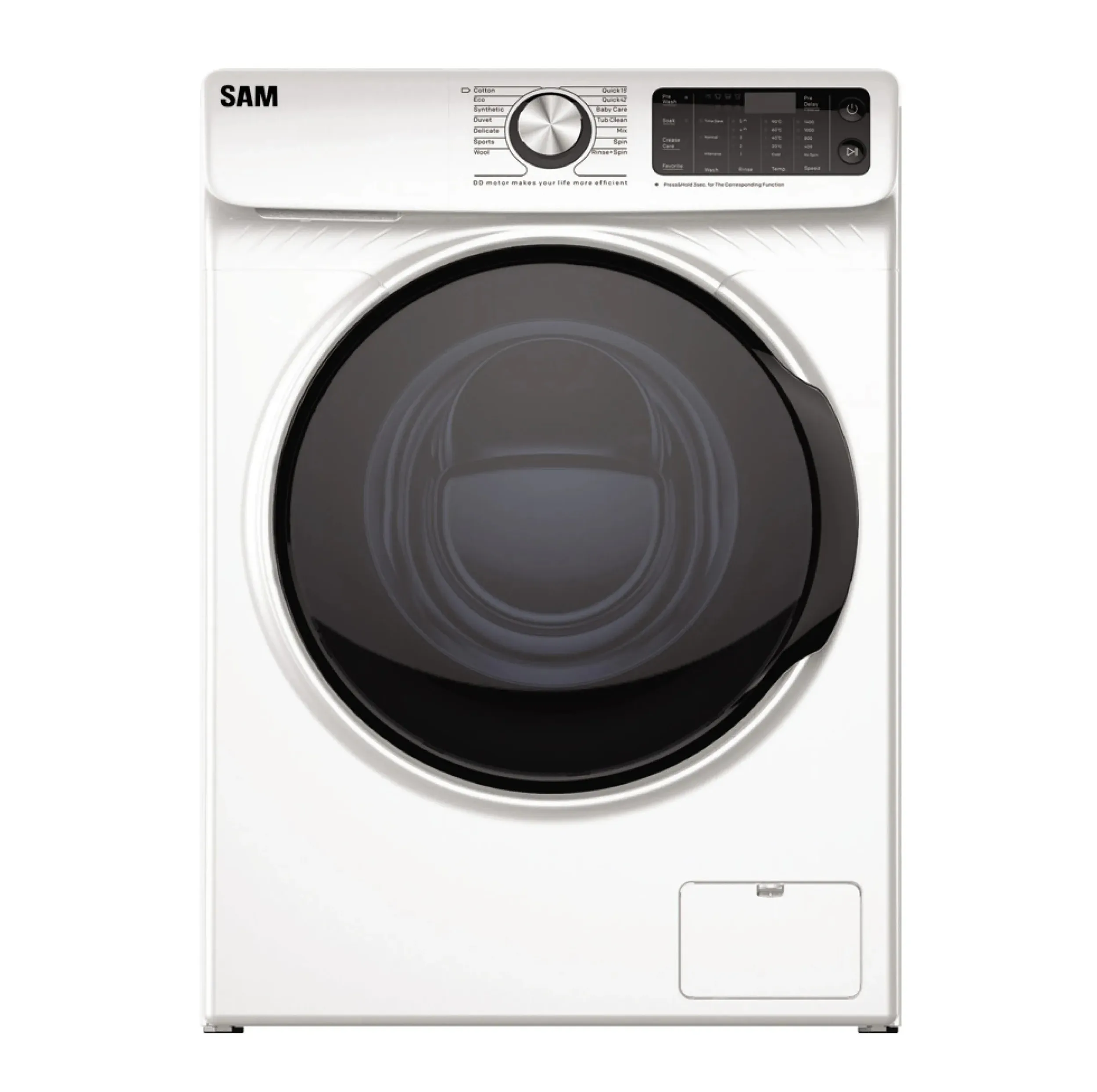 ماشین لباسشویی 9 کیلوگرم اتوماتیک سام مدل DD-P1480/W
