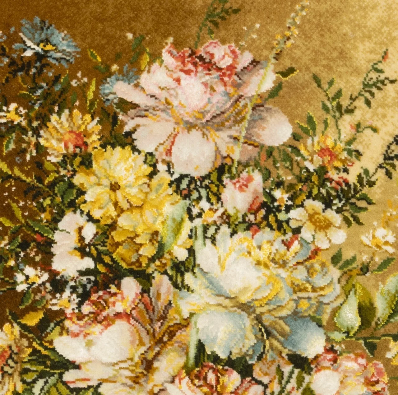 تابلو فرش دستباف سی پرشیا طرح گل در گلدان طرح 800 کد 904118