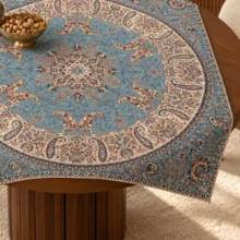رومیزی ترمه طرح نسترن کد 03