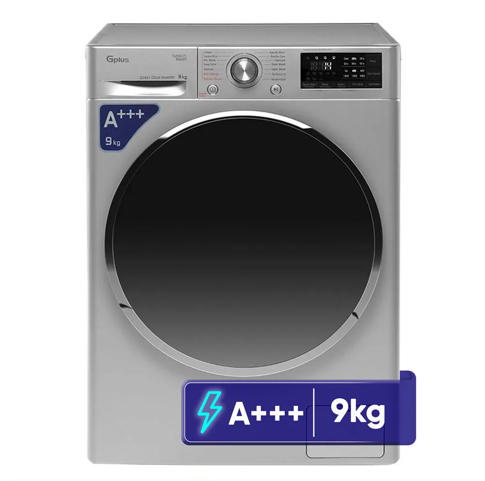 ماشین لباسشویی 9 کیلوگرم اتوماتیک جی پلاس مدل GWM-R909S