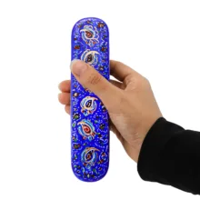 قلمدان خاتم کاری چوبی صنایع دستی فاخر مدل کشویی طرح تذهیب کد Bl1944