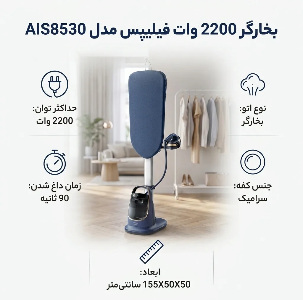 بخارگر 2200 وات فیلیپس مدل AIS8530