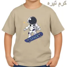 تی‌شرت آستین کوتاه بچگانه مدل فضانورد کد p1