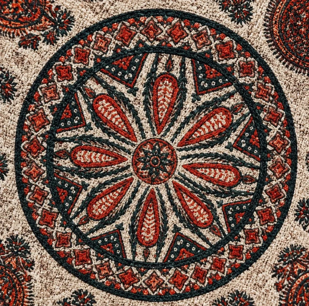رومیزی مدل خورشیدی سایز 99*97 سانتیمتر