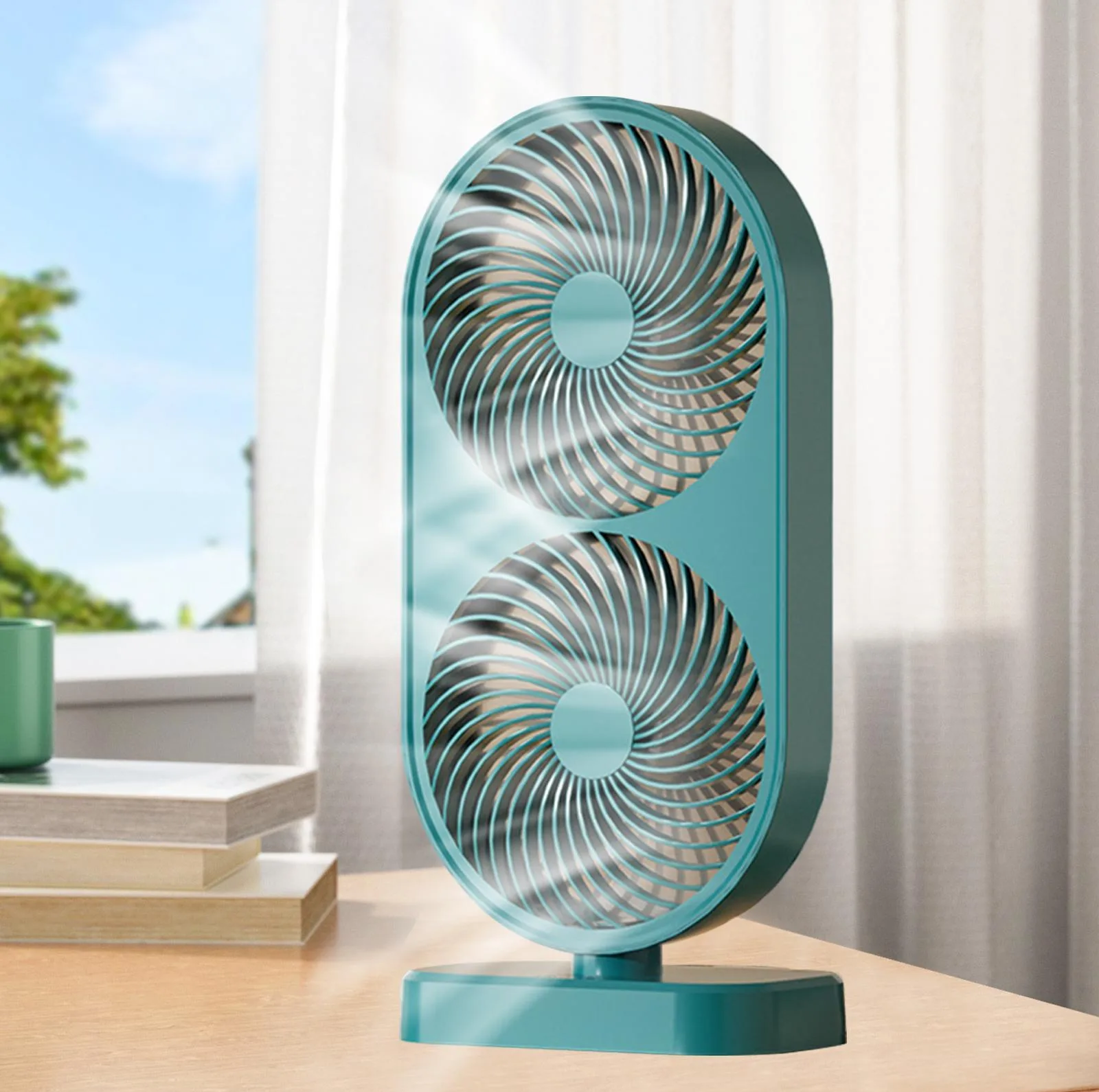 پنکه رومیزی طرح Double Fan