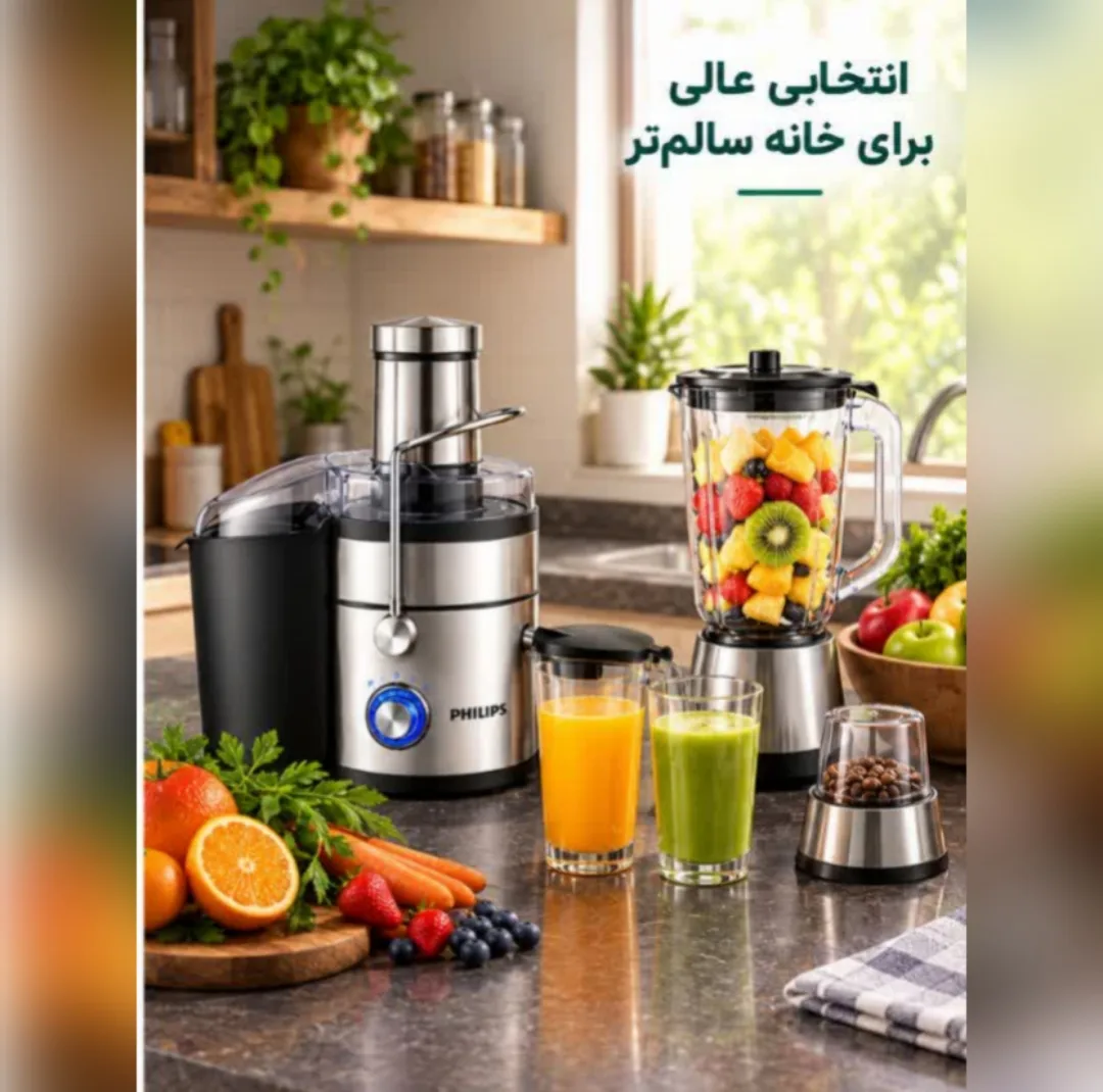 آبمیوهگیری چهار کاره ۲۴۰۰ وات فیلیپس مدل PH2024
