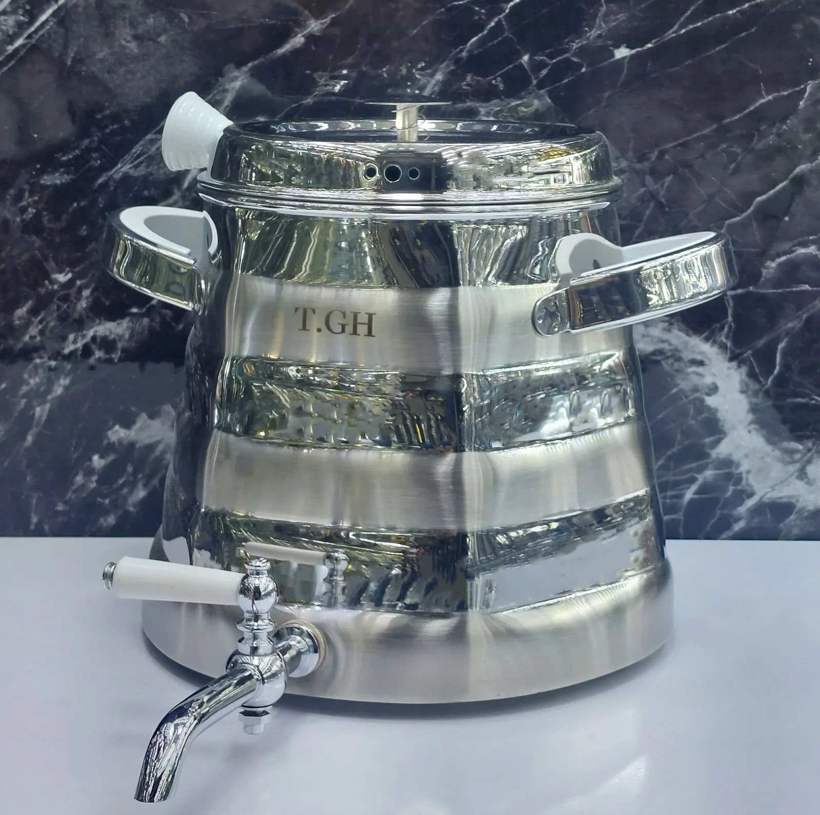 ست کتری و قوری تی جی اچ مدل ساسان کف چدن