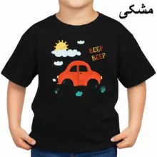 تی‌شرت آستین کوتاه بچگانه مدل ماشین کد v3