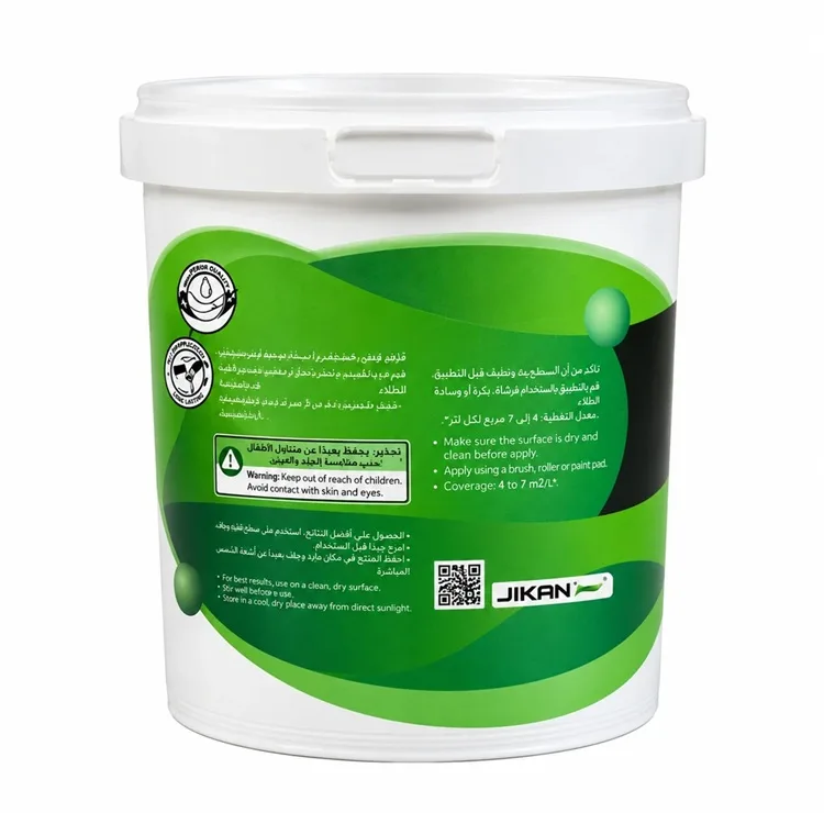 رنگ اکریلیک ساختمانی سفید مات ژیکالر مدل WHITE-Ec-000 وزن ۱۰ کیلوگرم مناسب برای داخل ساختمان