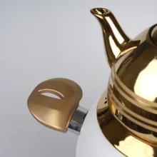 ست کتری و قوری نزاز مدل قالب ترک رنگی