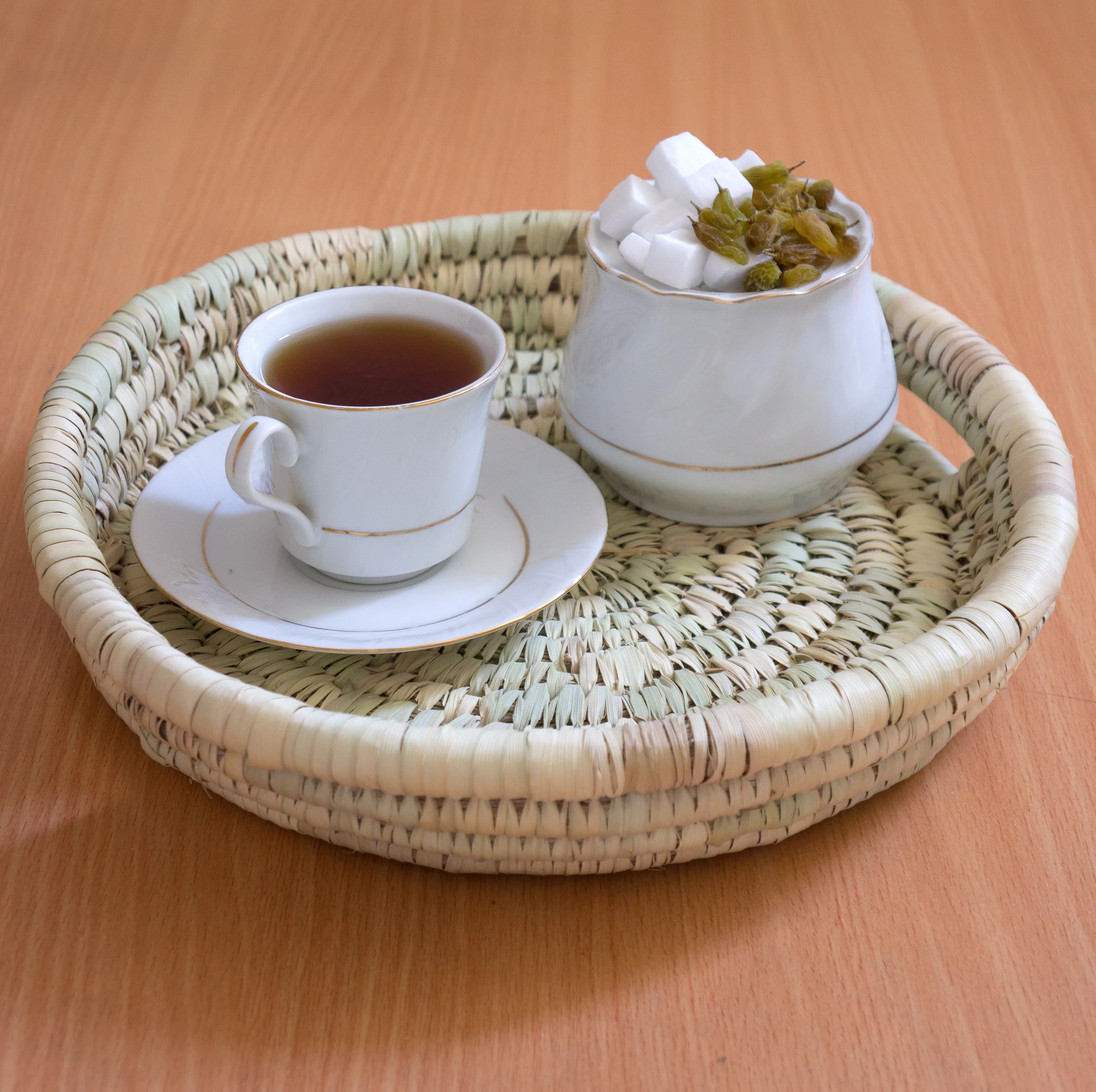 سینی حصیربافی مدل 30