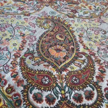 رومیزی ترمه نگین خاتم یزد طرح افشاری کد LMZR