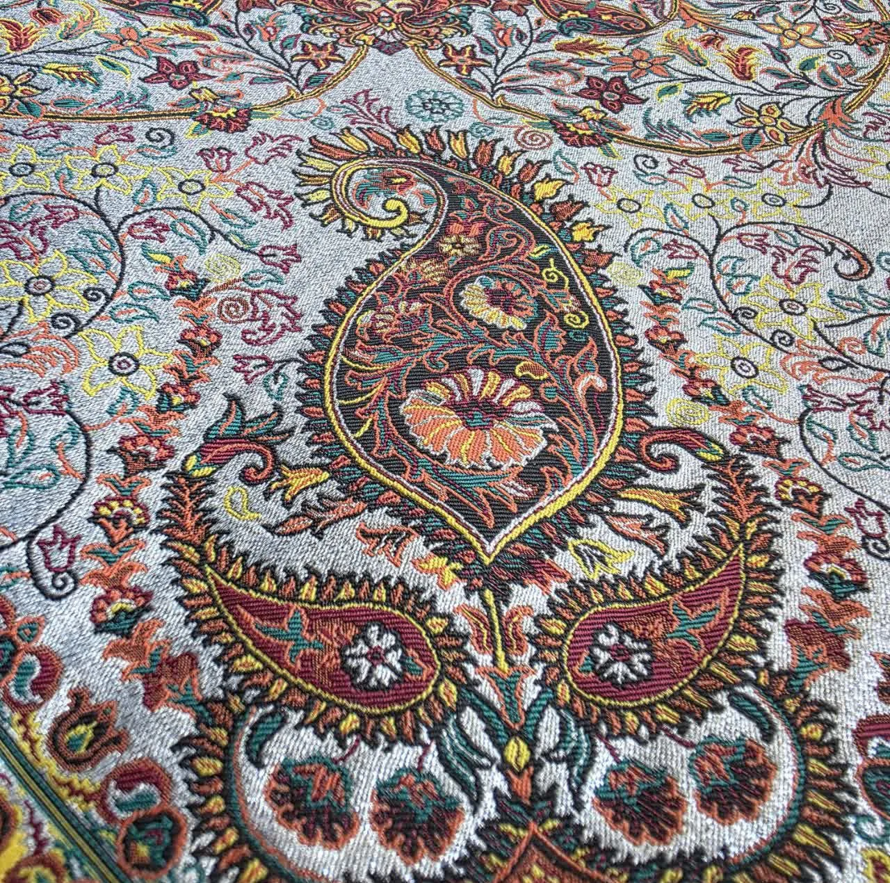 رومیزی ترمه نگین خاتم یزد طرح افشاری کد LMZR