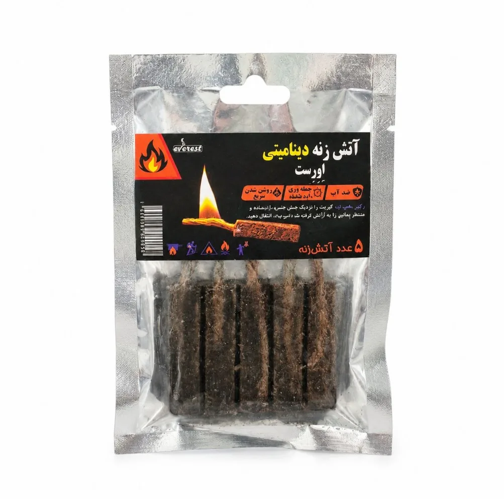 اجاق چوبی مدل سوئدی سایز 5 با آتشزنه دینامیتی
