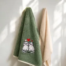 حوله دست و صورت مدل Catmat سایز ۷۵*۳۴ سانتی متر