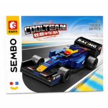 ساختنی 68 تکه ناب سل مدل سیمبوبلاک طرح ماشین مسابقه‌ای فرمول یک کد 68PCS COOLTEAM SEMBO BLOCK NO.714354