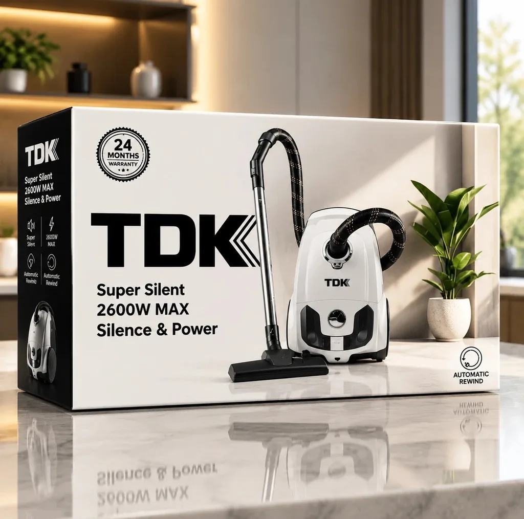جاروبرقی 2600 وات تی دی کی مدل VC2601