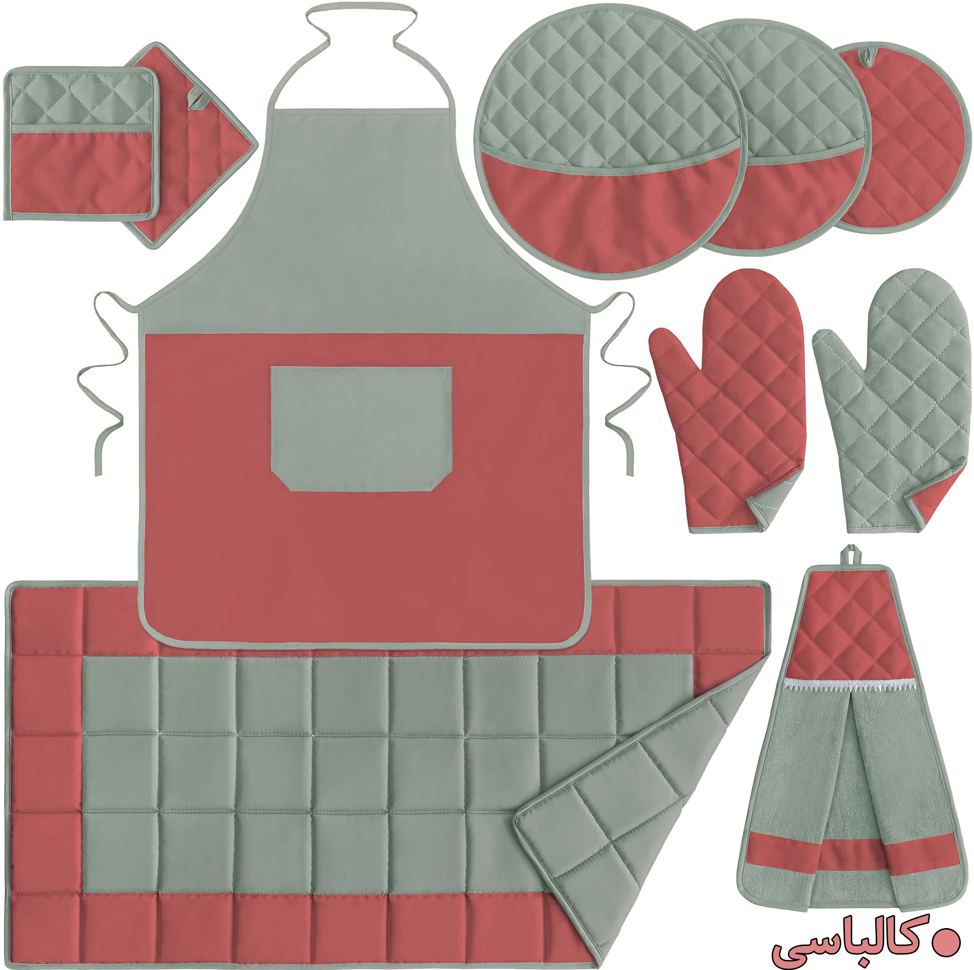سرویس آشپزخانه 10 پارچه راولا کد N06