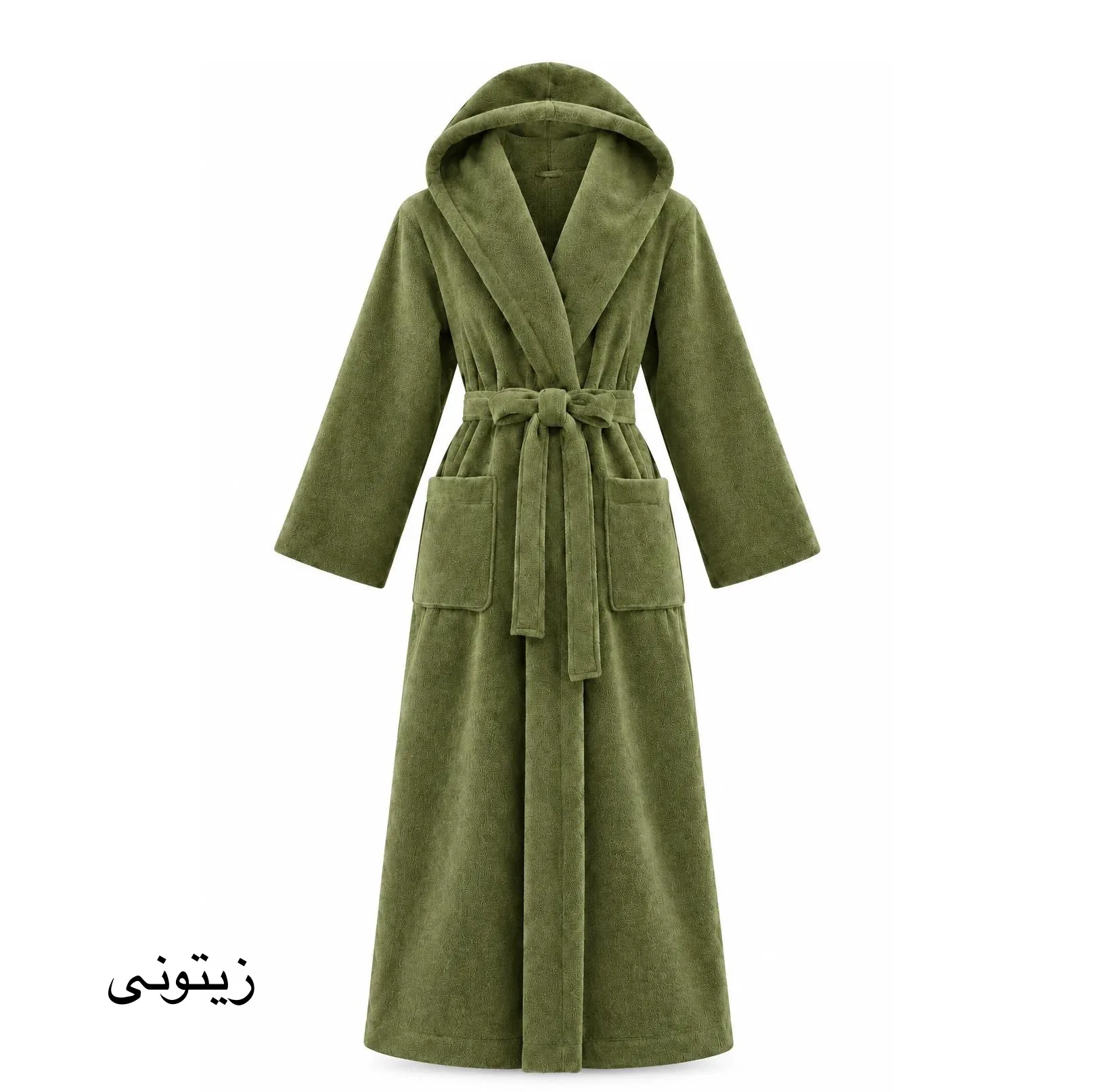 حوله پالتویی هنرمند مدل Classic Plain سایز ۱۴۵ مناسب قد ۱۸۰ الی ۲۱۰ سانتی متر