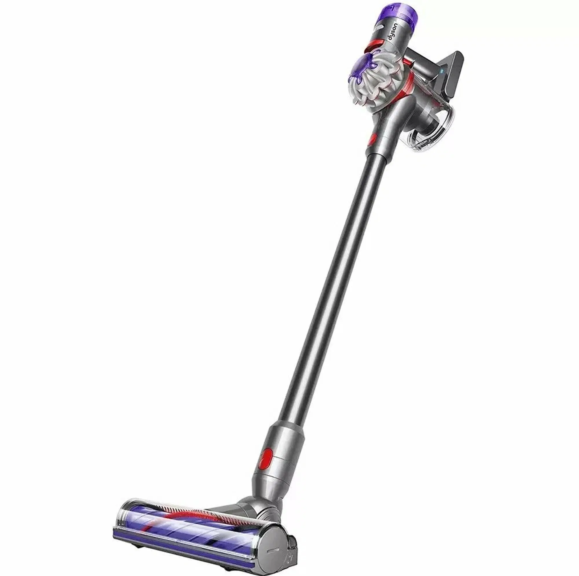 جارو شارژی عصایی دایسون مدل V8 Absolute با مکش قدرتمند تا 40 دقیقه، فیلتر HEPA قابل شستوشو و تخلیه بهداشتی مخزن