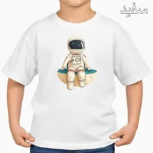 تی‌شرت آستین کوتاه بچگانه مدل فضانورد کد v2