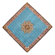 رومیزی ترمه عدل طرح گل فرنگ