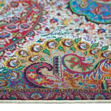 رومیزی ترمه رضایی طرح میترا مدل مربع