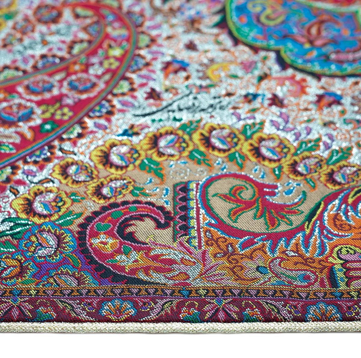 رومیزی ترمه رضایی طرح میترا مدل مربع