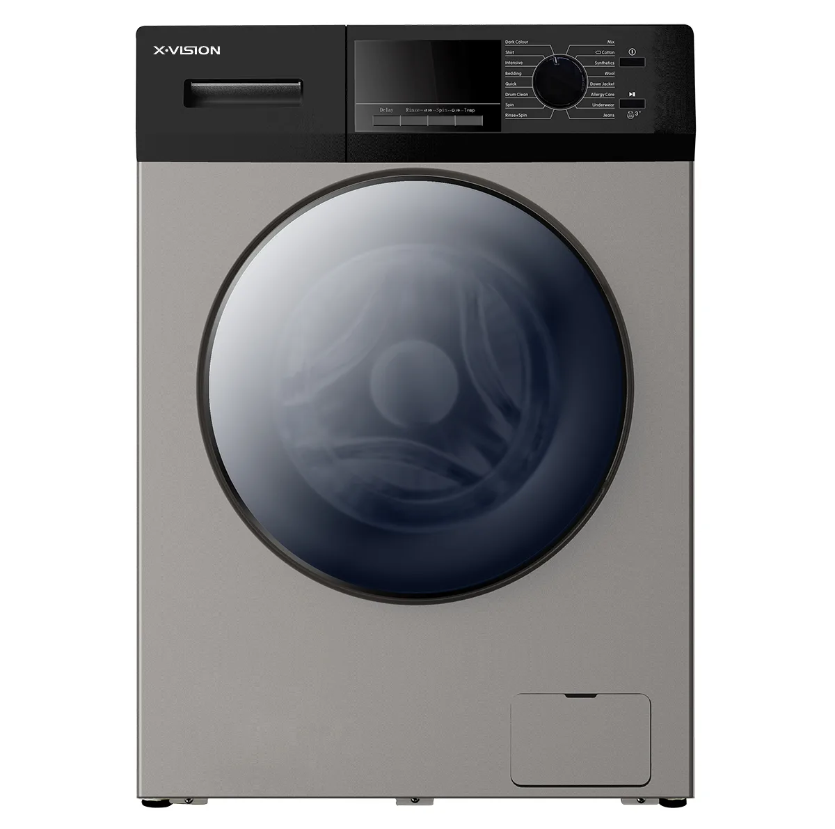 ماشین لباسشویی ایکس ویژن مدل TM84-BWBL/BSBL ظرفیت 8 کیلوگرم