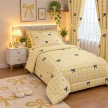 سرویس خواب یکنفره 4 تکه مدل Checkered-196