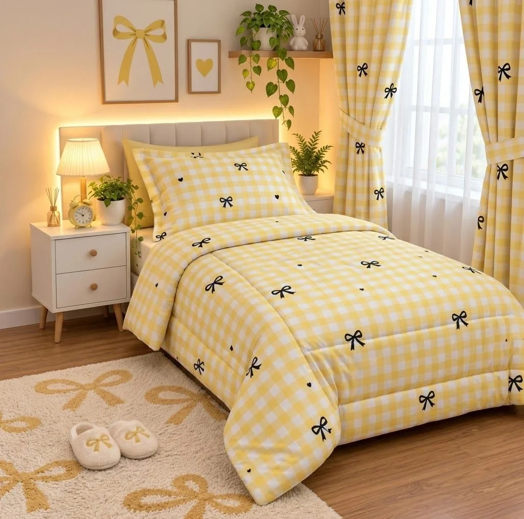 سرویس خواب یکنفره 4 تکه مدل Checkered-196